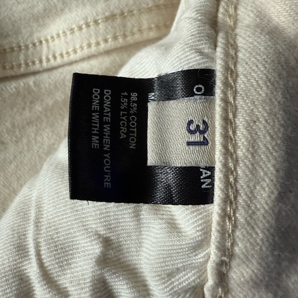 Oliver Logan Ecru Wide Leg Cropped Pants - Picture 6 of 11